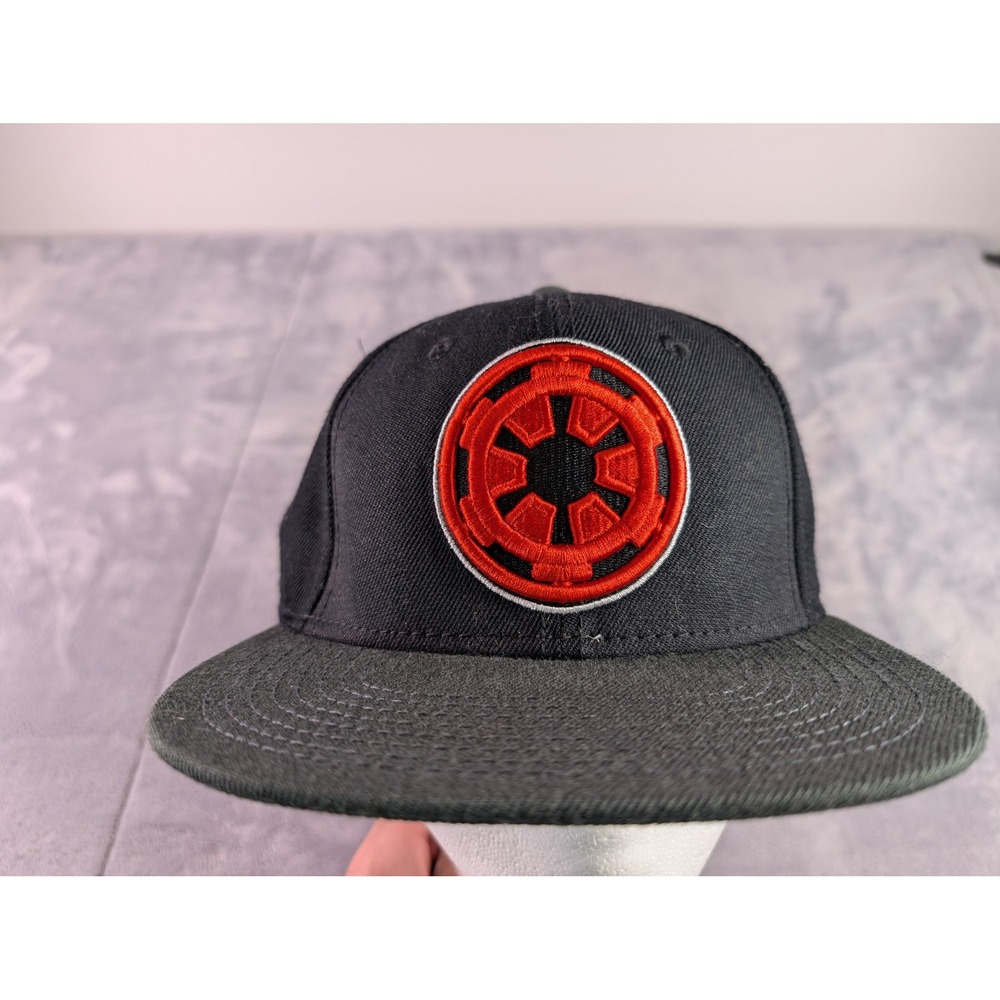 Star Wars Imperial Galactic Empire Snapback Hat Black Grey Orange Logo Cap